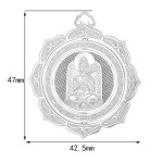 Pt950 Platinum Mahasthamaprapta Guardian Pendant - Horse Zodiac Birth Buddha